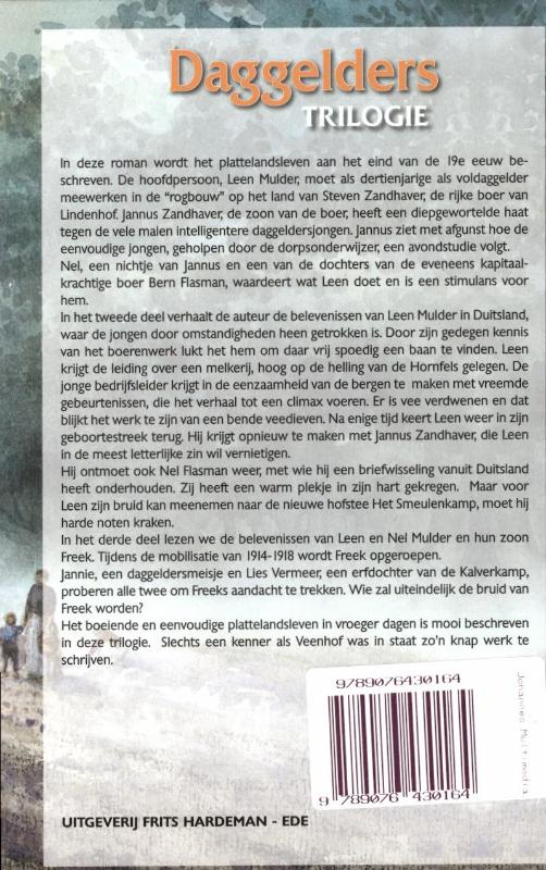 Achterkant van Daggelderstrilogie