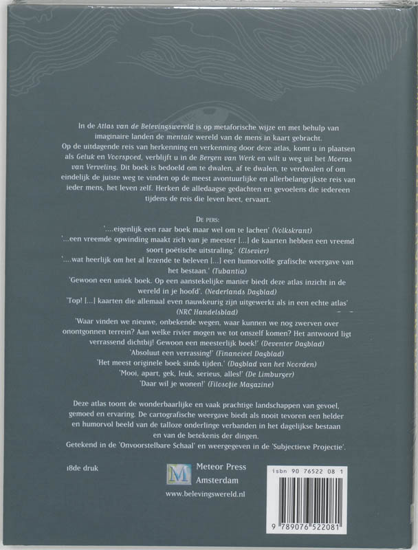 Achterkant van Atlas van de belevingswereld