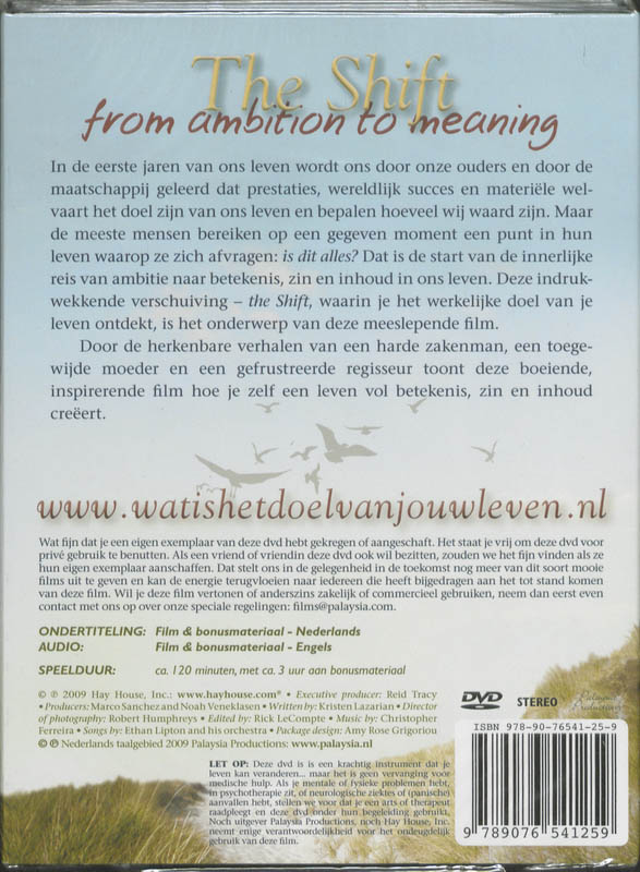 Achterkant van The Shift