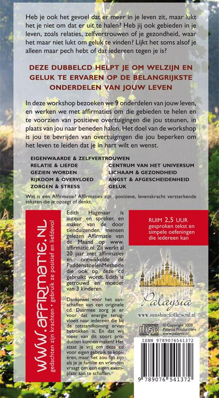 Achterkant van De 9 affirmaties