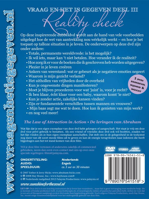 Achterkant van Reality check