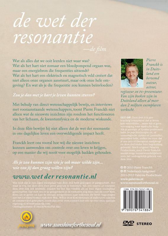 Achterkant van De wet der resonantie - the movie