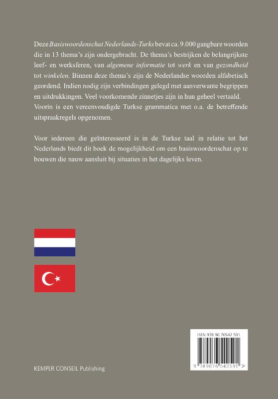 Achterkant van Basiswoordenschat Nederlands-Turks