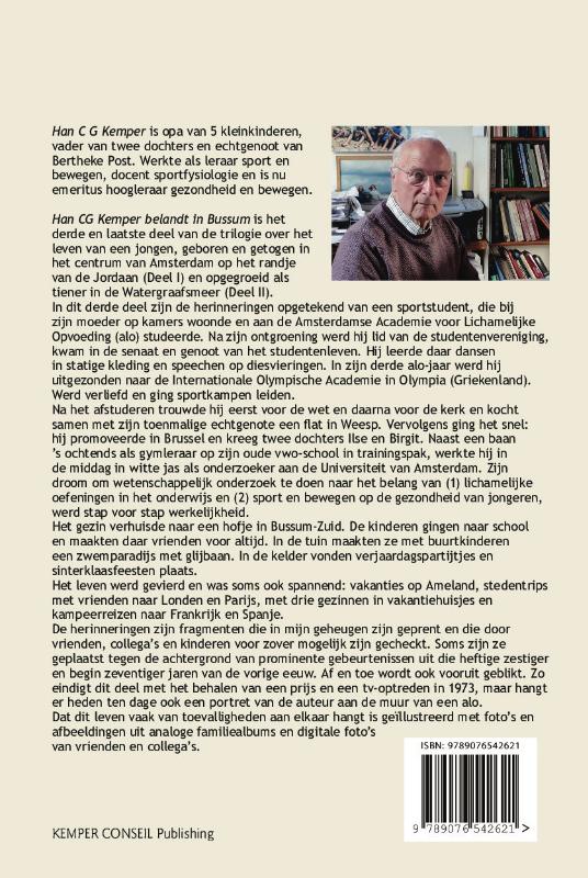 Achterkant van deel III Han CG belandt in Bussum, mijn studiejaren, werken en gezin 1961 - 1975