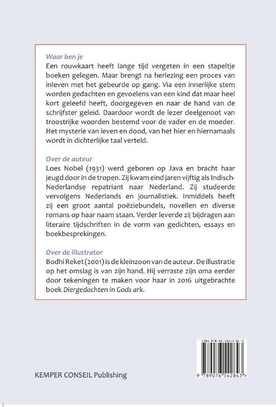 Achterkant van Waar ben je