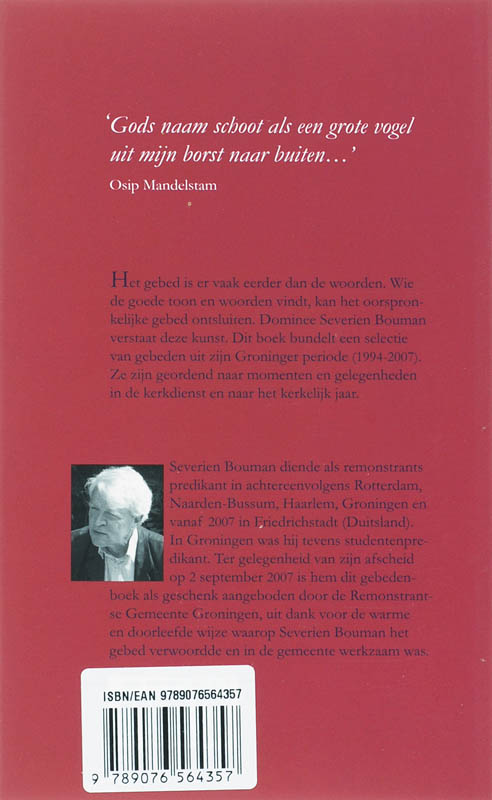 Achterkant van Gebeden
