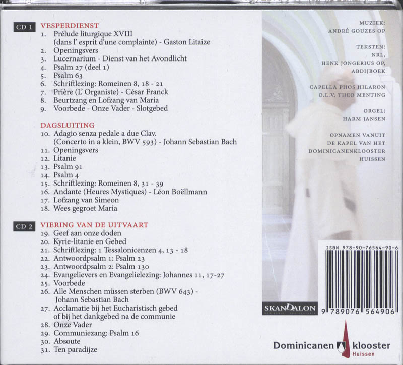 Achterkant van In uw vrede 2 CD's