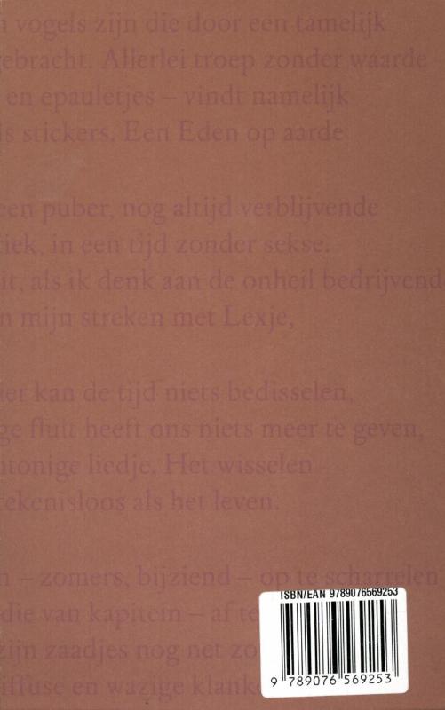 Achterkant van De goudvink
