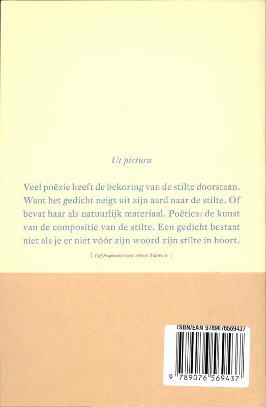 Achterkant van De compositie van de stilte
