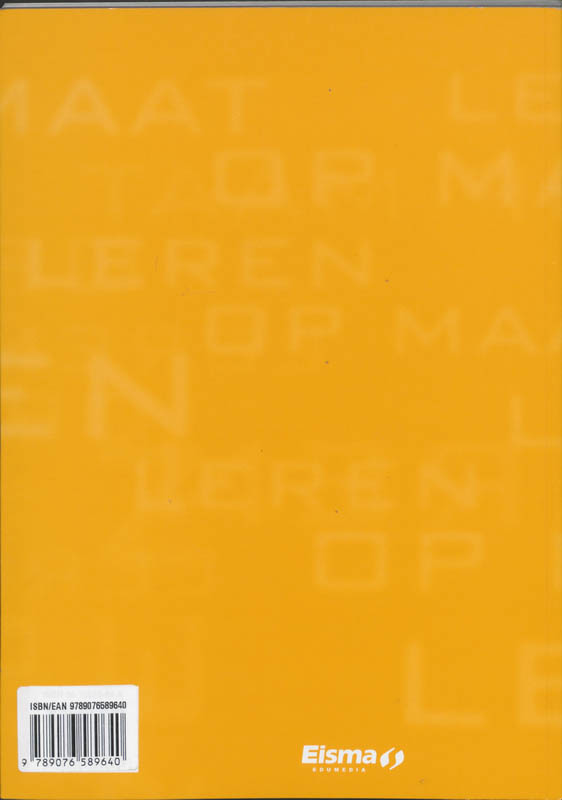 Achterkant van Vmbo 2