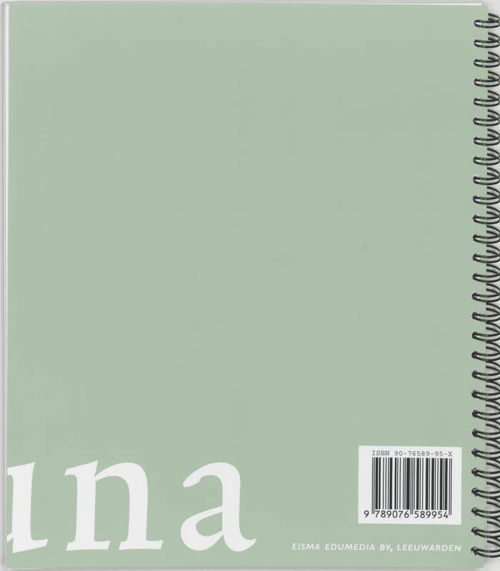 Achterkant van Werkboek