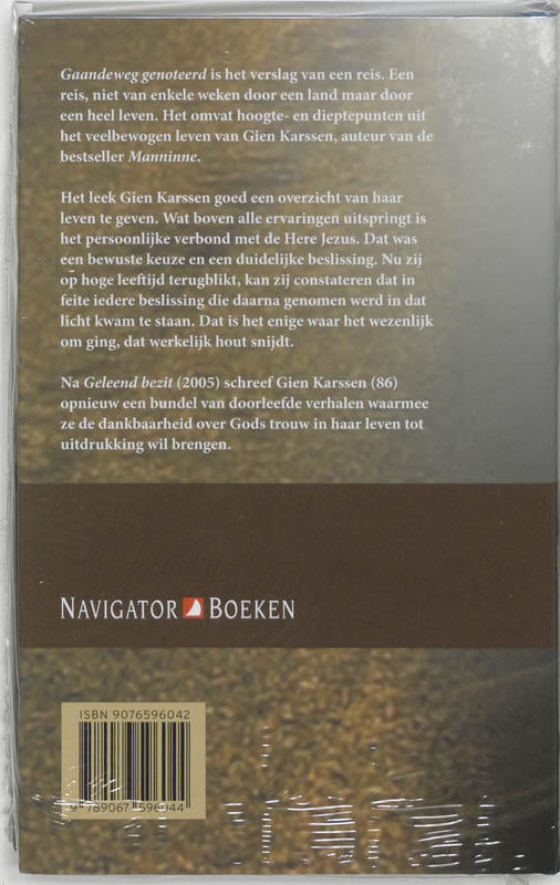 Achterkant van Gaandeweg genoteerd