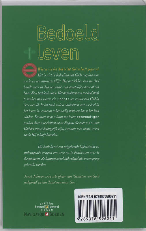 Achterkant van Bedoeld leven