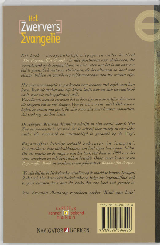 Achterkant van Het Zwerversevangelie
