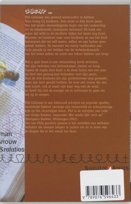 Achterkant van Vroeger had ik antwoorden, NU heb ik kinderen