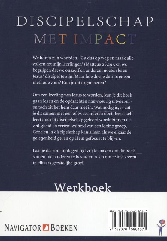 Achterkant van Discipelschap met impact