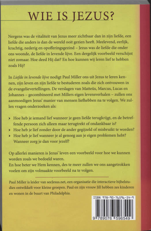 Achterkant van Liefde in levende lijve