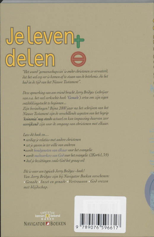 Achterkant van Je leven delen