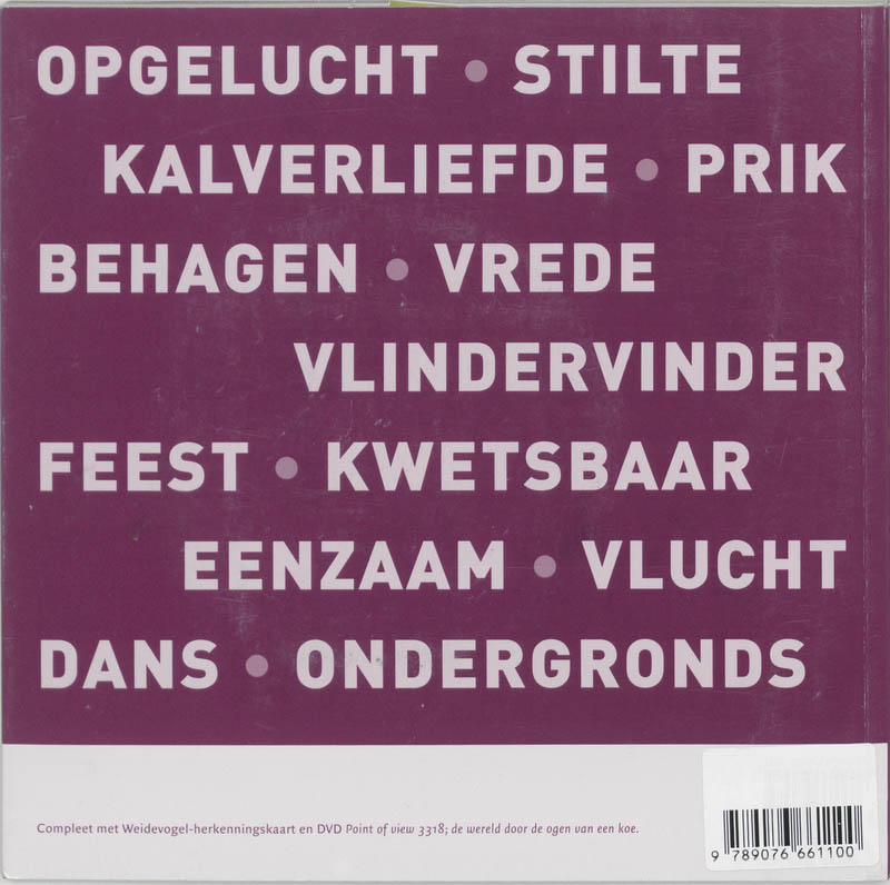 Achterkant van Atlas van het Nederlandse weidegevoel