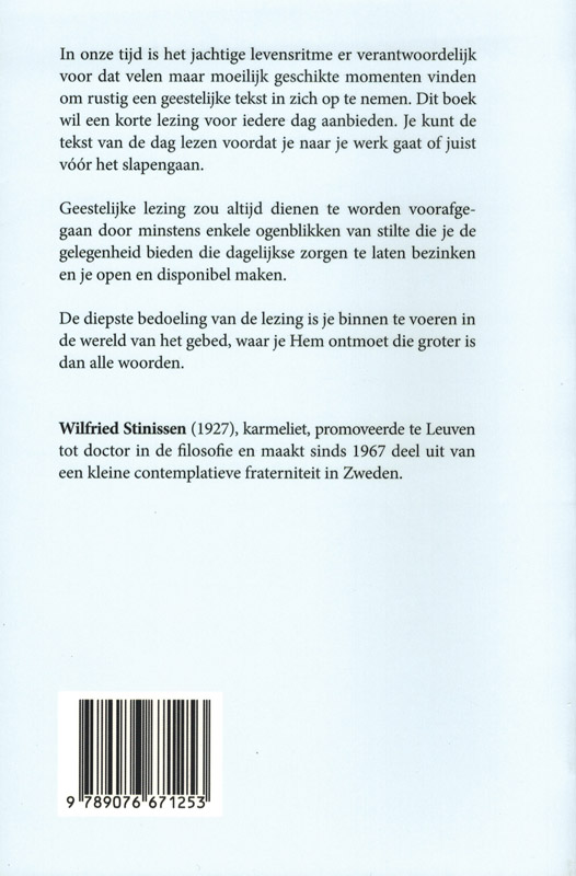 Achterkant van Elke dag is de dag van God