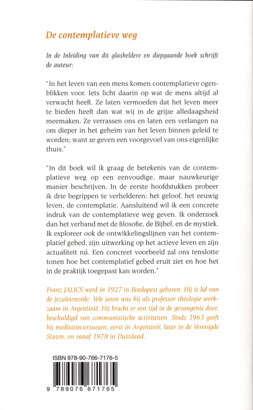 Achterkant van De contemplatieve weg