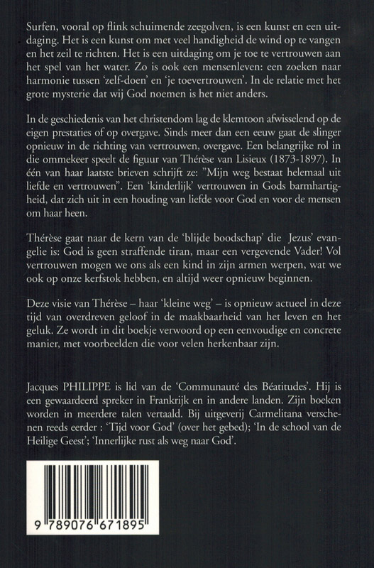 Achterkant van Op golven van liefde en vertrouwen