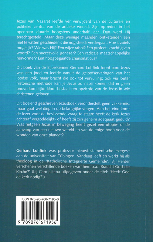 Achterkant van Jezus van Nazareth