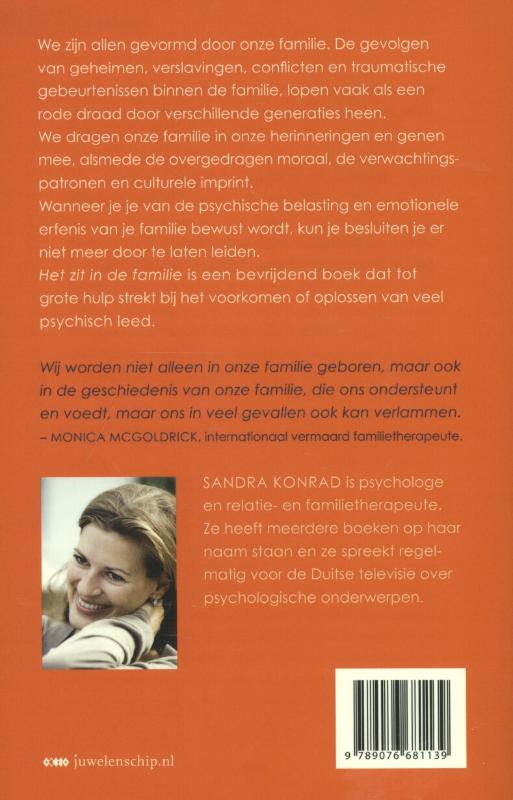 Achterkant van Het zit in de familie