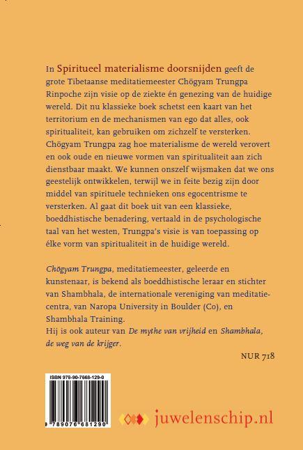 Achterkant van Spiritueel materialisme doorsnijden