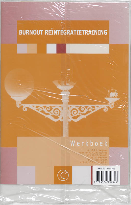 Achterkant van Therapeutenboek werkboek
