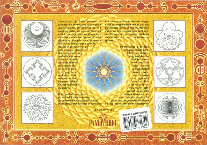 Achterkant van Graancirkel mandala's