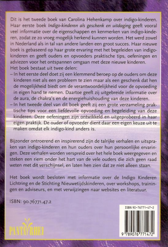 Achterkant van Indigo-kinderen opvoeden en begeleiden