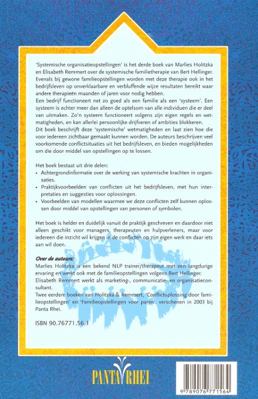 Achterkant van Systemische organisatieopstellingen