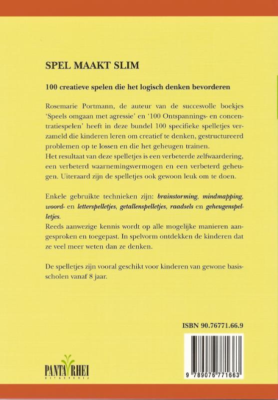 Achterkant van Spel maakt slim