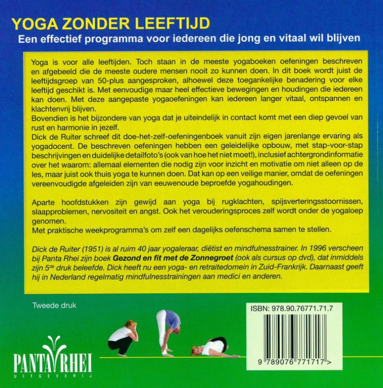 Achterkant van Yoga zonder leeftijd