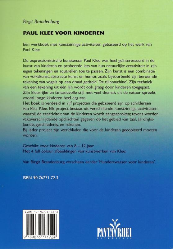Achterkant van Paul Klee voor kinderen