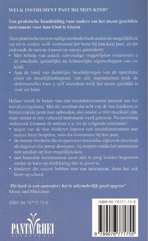 Achterkant van Welk instrument past bij mijn kind?