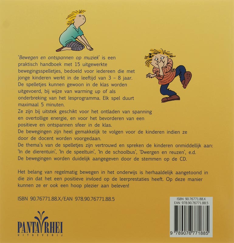 Achterkant van Bewegen en ontspannen op muziek