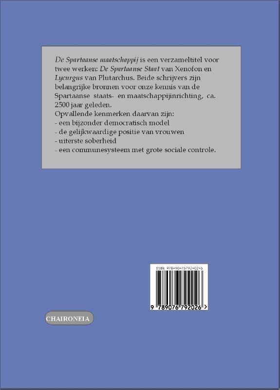 Achterkant van De Spartaanse maatschappij