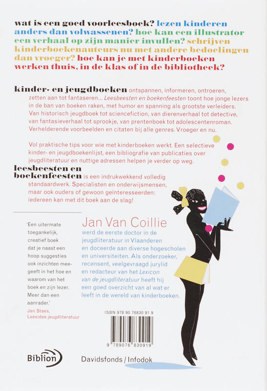 Achterkant van Leesbeesten en boekenfeesten