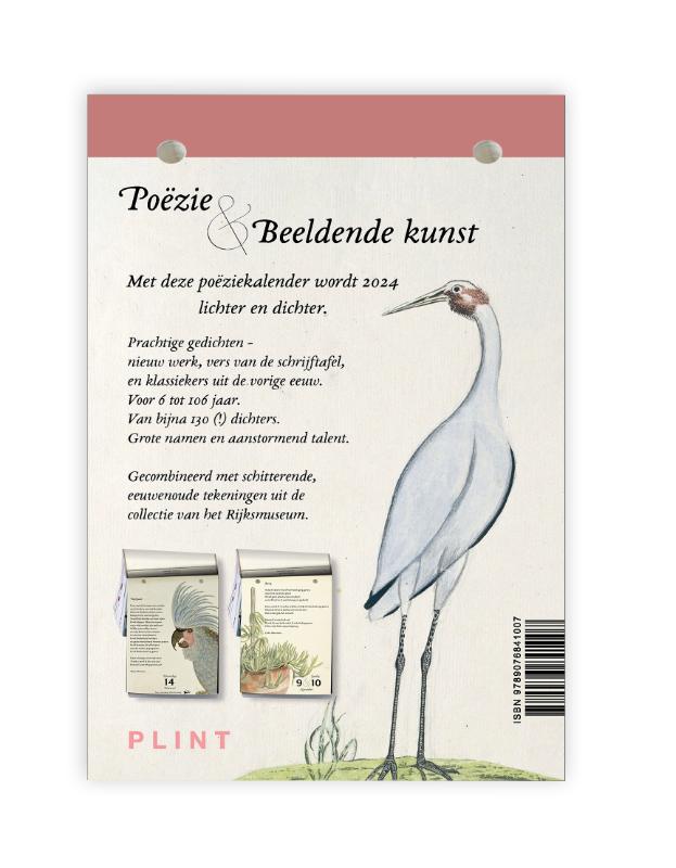 Achterkant van Plint Poëziekalender | 2024