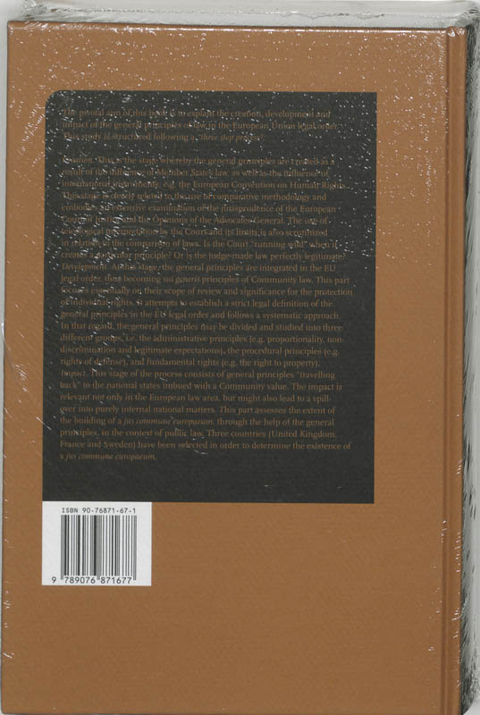 Achterkant van General Principles of Union Law