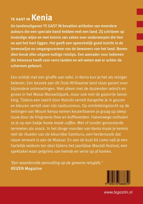 Achterkant van Te gast in Kenia