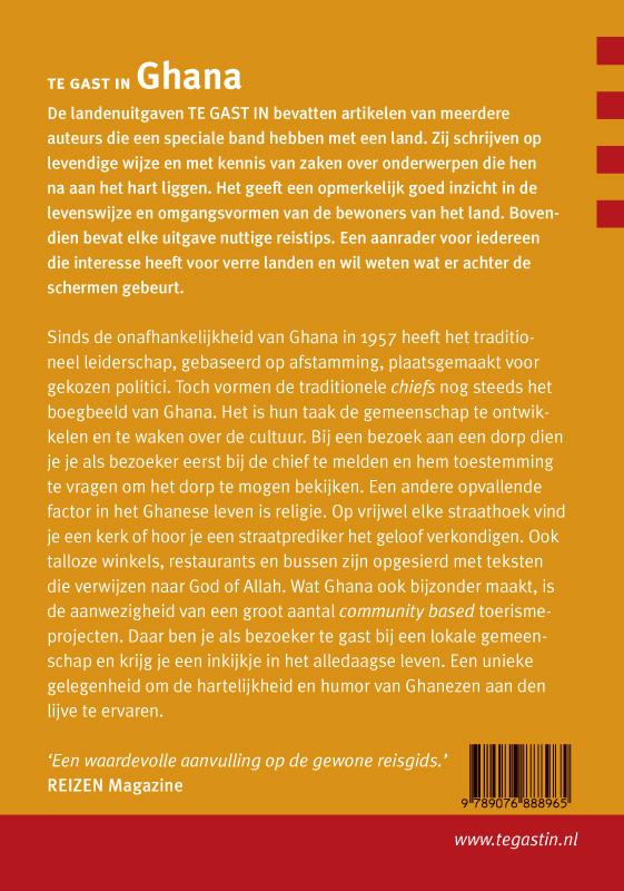 Achterkant van Te gast in Ghana