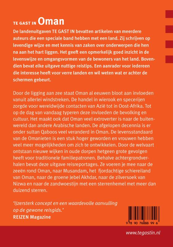 Achterkant van Te gast in Oman