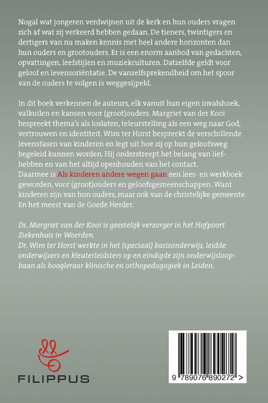 Achterkant van Als kinderen andere wegen gaan
