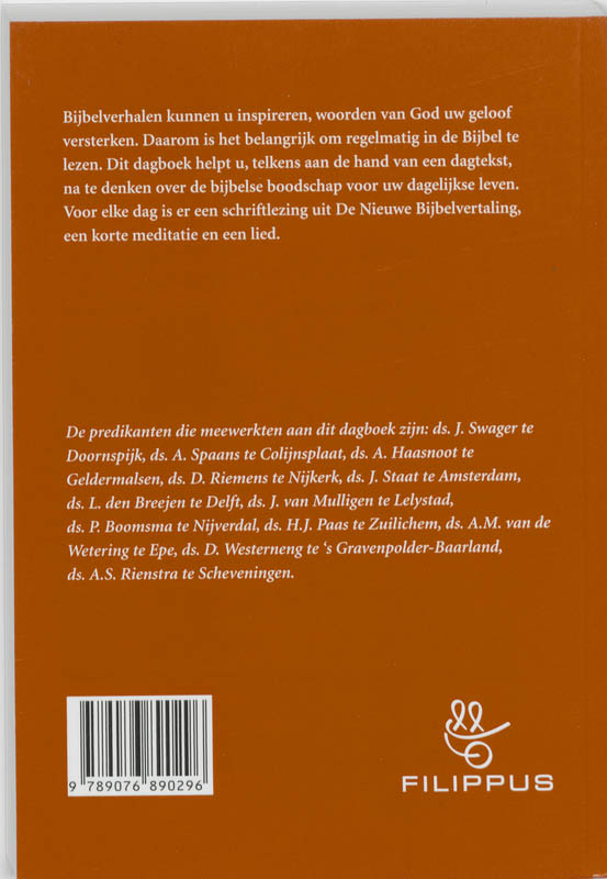 Achterkant van Filippus Dagboek 2010