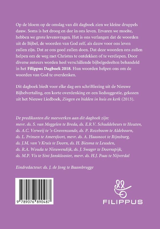Achterkant van 2018