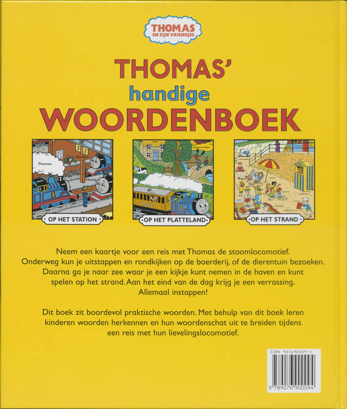 Achterkant van Thomas' handige woordenboek