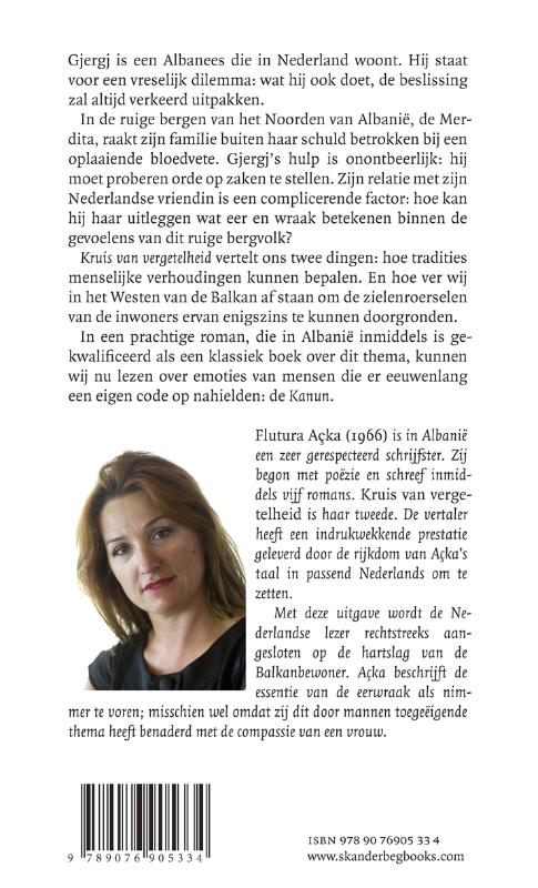 Achterkant van Kruis van vergetelheid